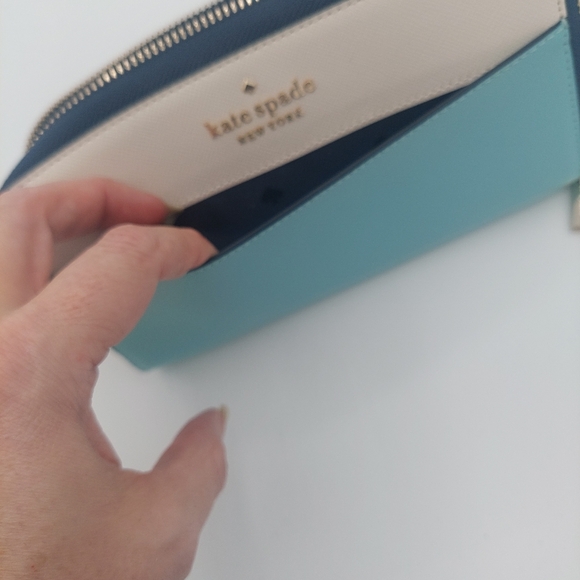 Kate spade staci medium saffiano leather satchel purse with matching wallet - Picture 7 of 16